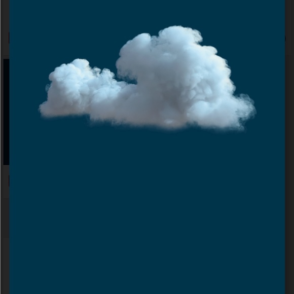 Vintage moody 3D clouds art print wall decor - Picture 3 of 3